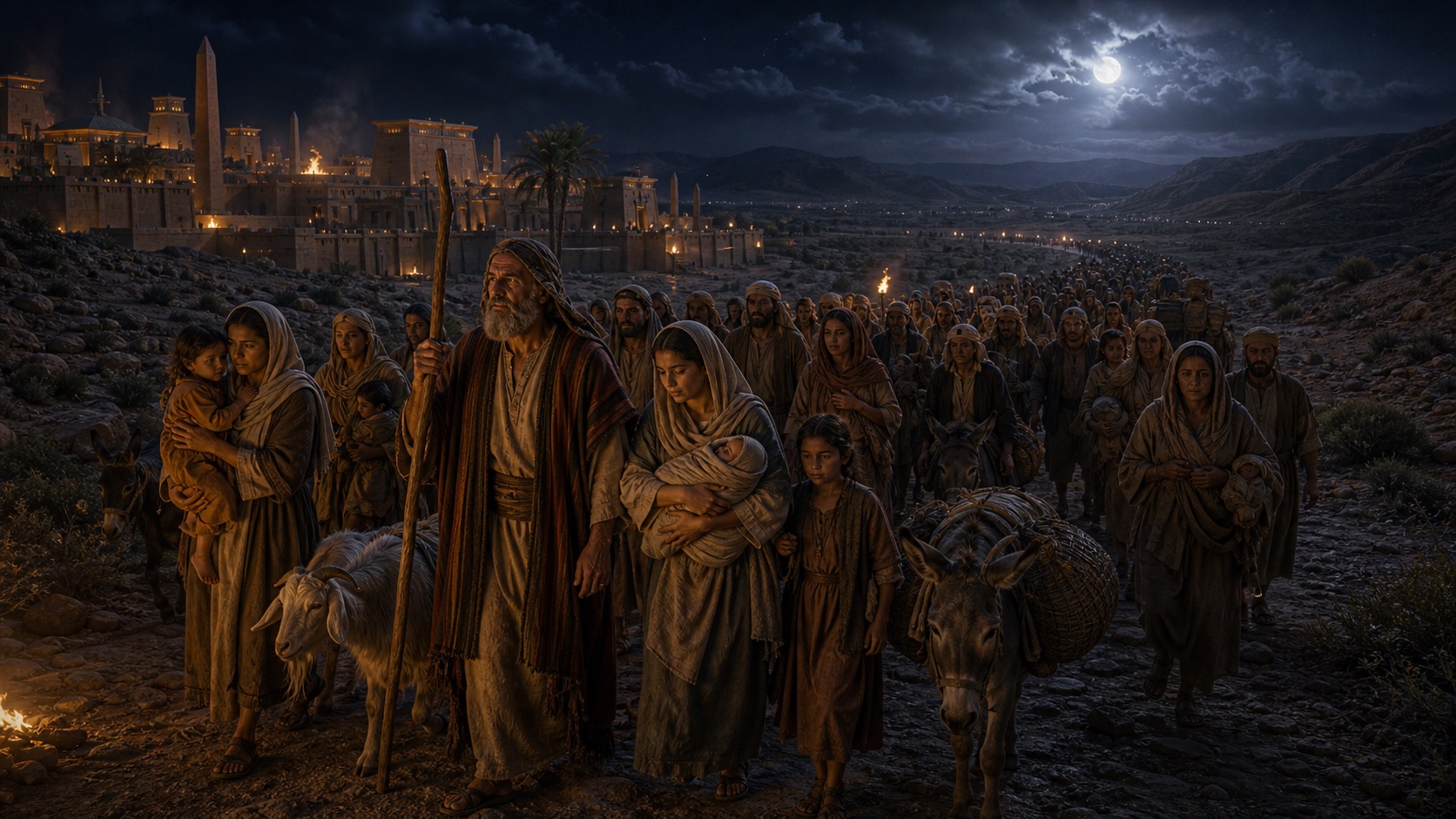 The Exodus begins scene